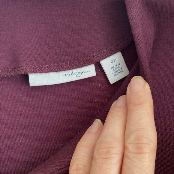 NWT Halogen dress. Size 0 Petite. Burgundy - Picture 2 of 6